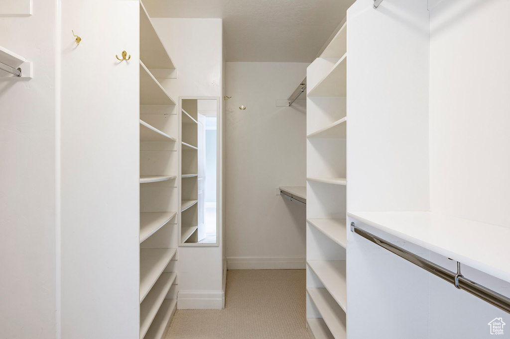 View of spacious closet