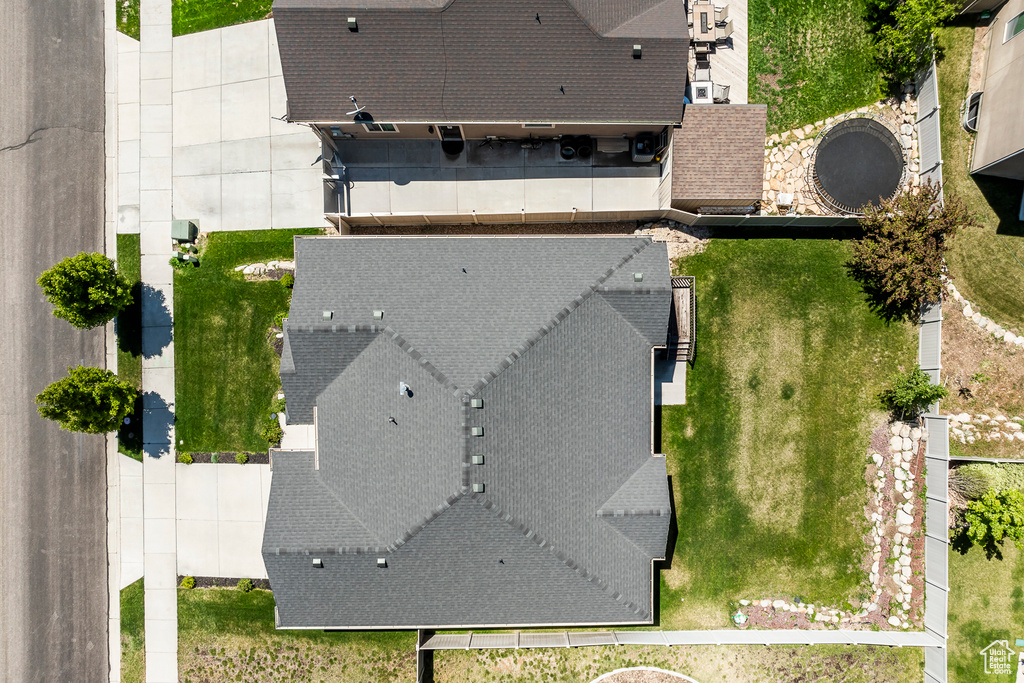 View from above of property