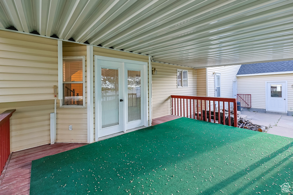 View of deck