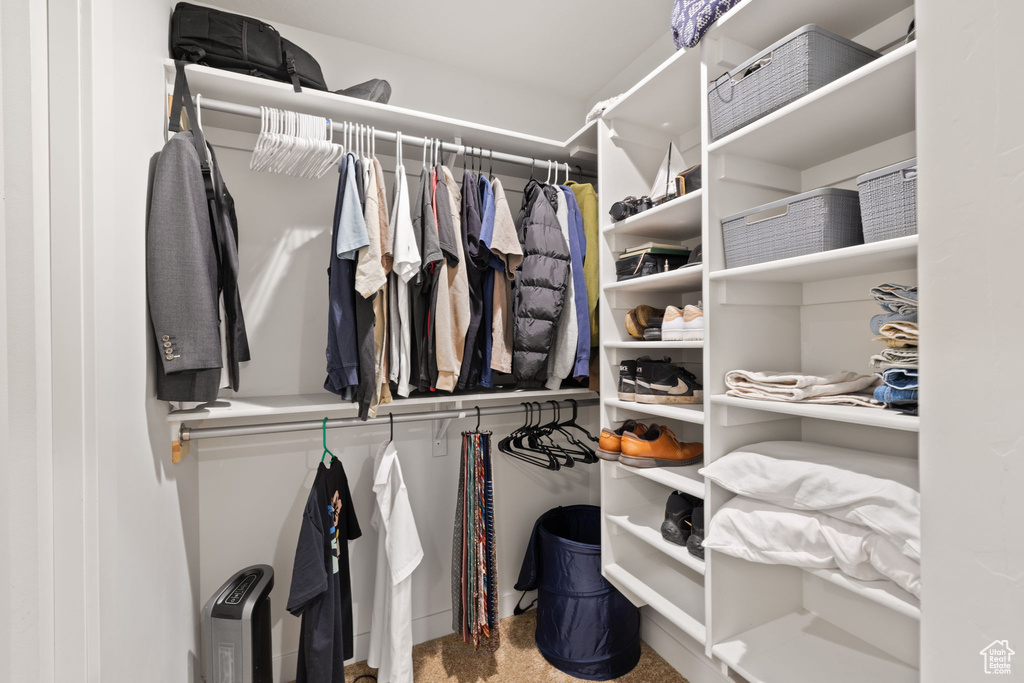 View of spacious closet