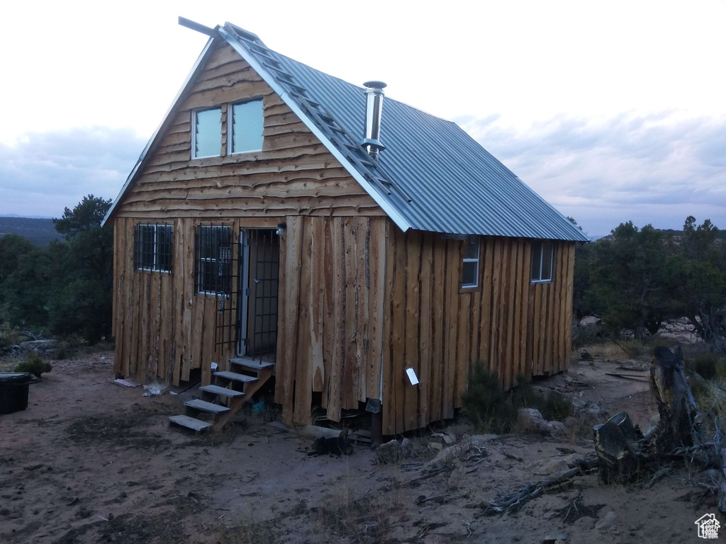 View of outdoor structure