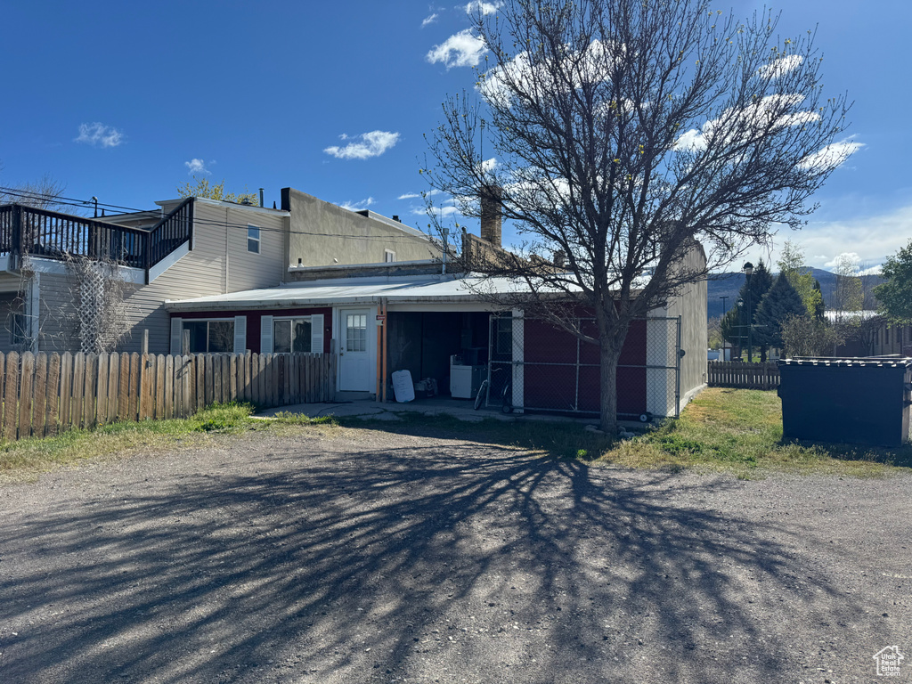 View of rear view of house
