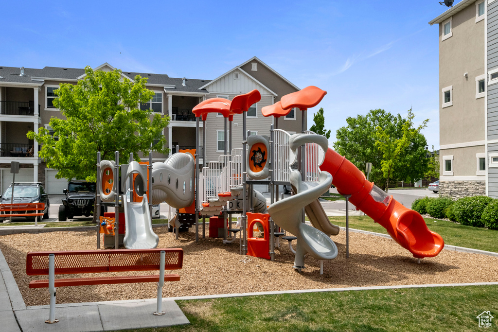 View of community jungle gym