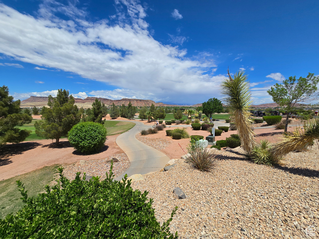 View of home\'s community with a mountain view