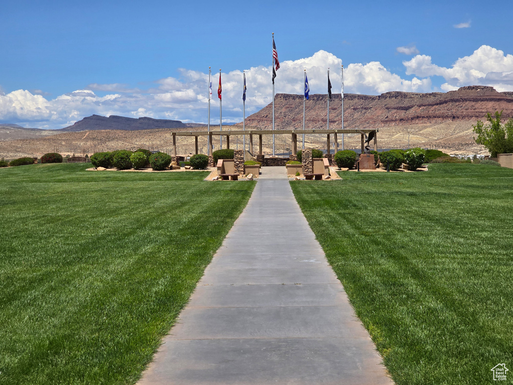 View of mountain backdrop