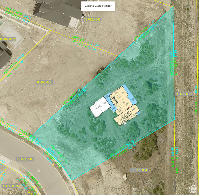 Map / location of property area with property boundaries highlighted