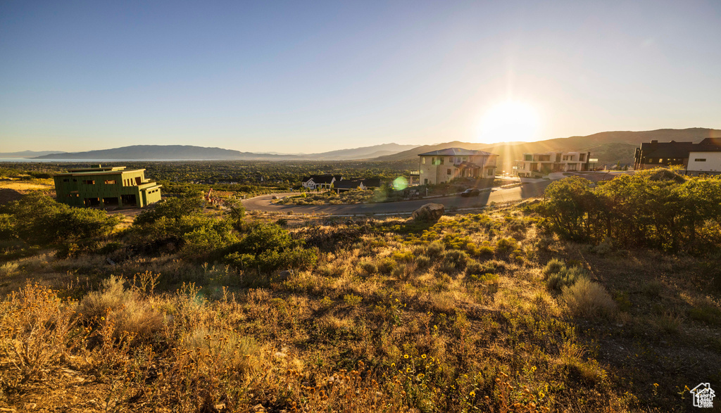 View of mountain background
