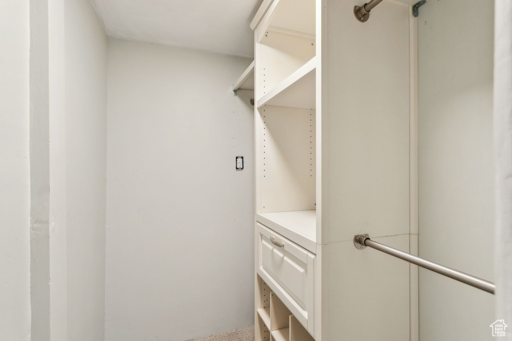 View of spacious closet