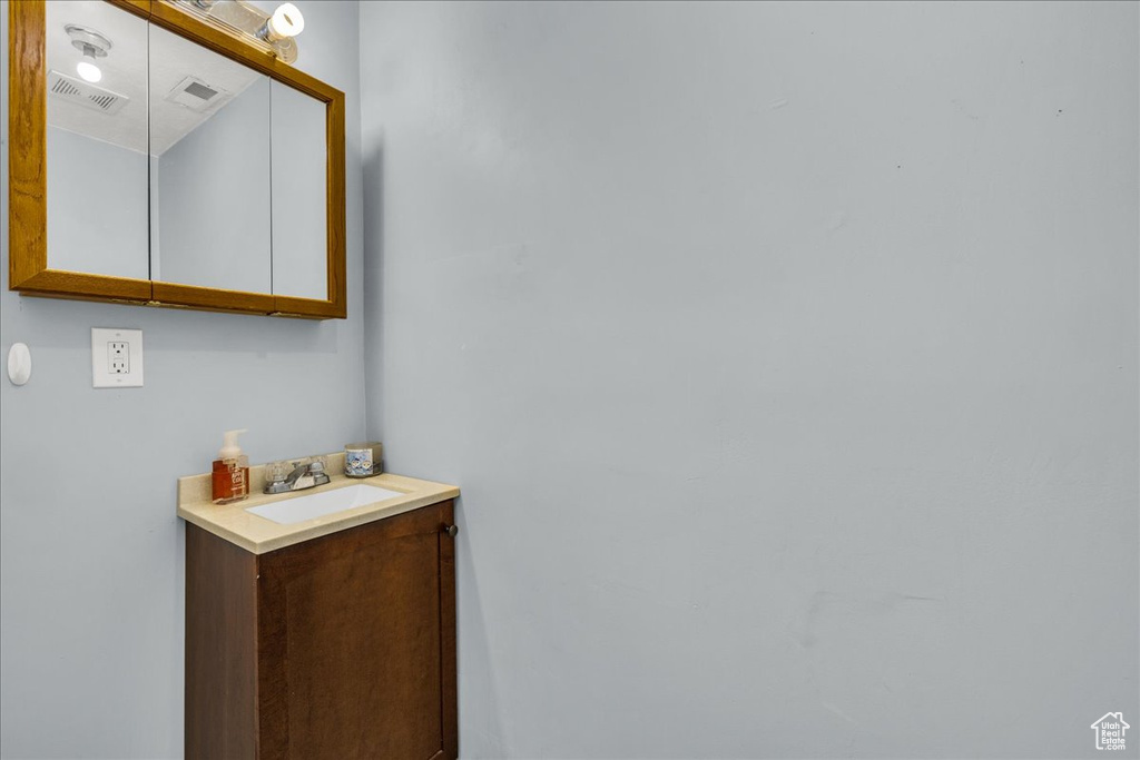 Bathroom featuring vanity