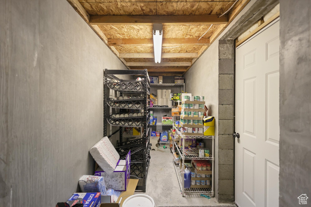 View of storage room