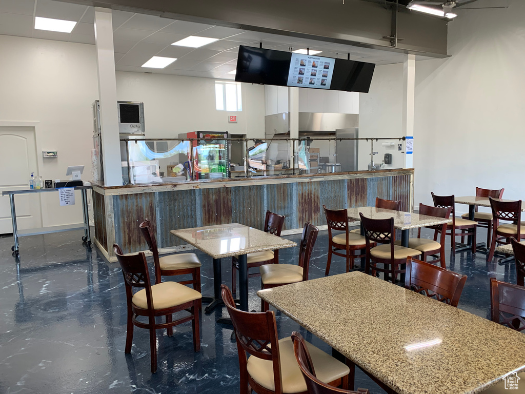 View of dining space
