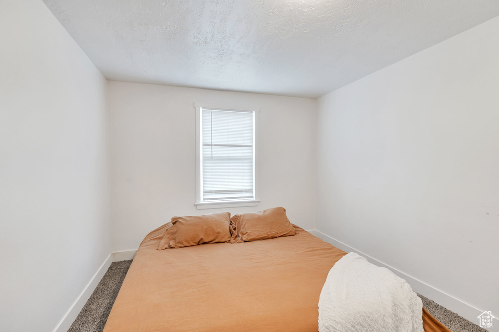 Bedroom with baseboards and carpet floors