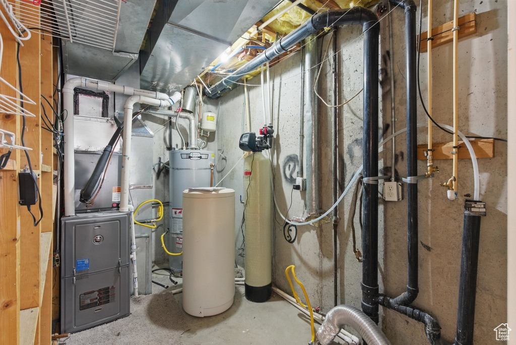 Utilities with gas water heater