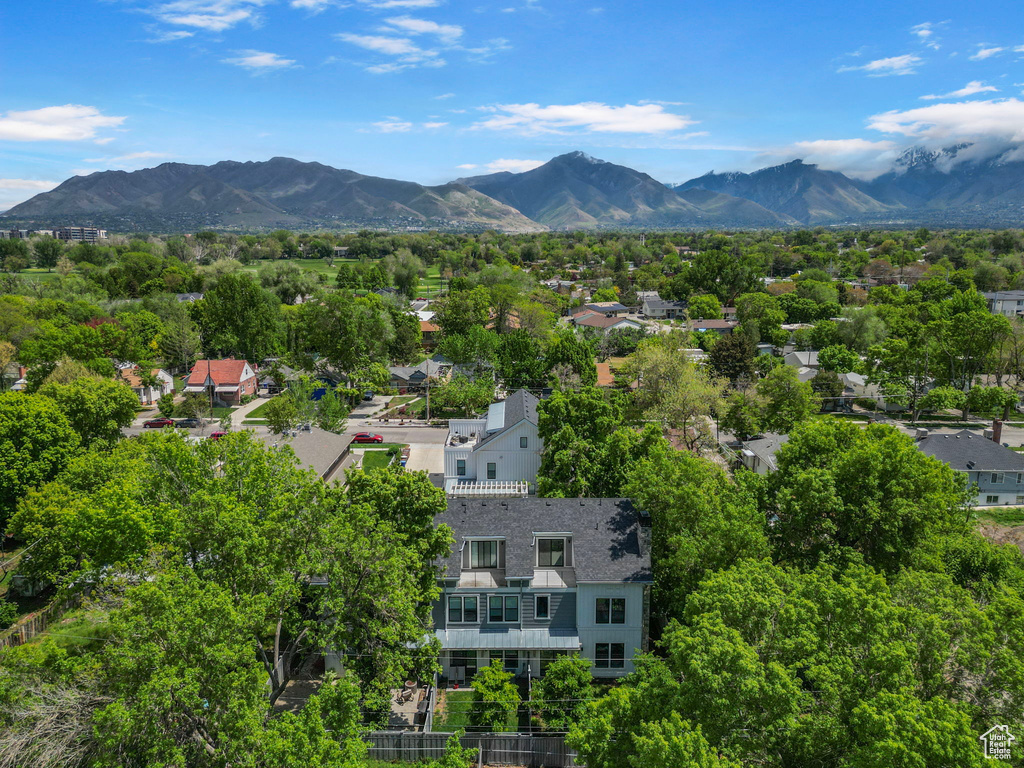 Drone / aerial view of mountains