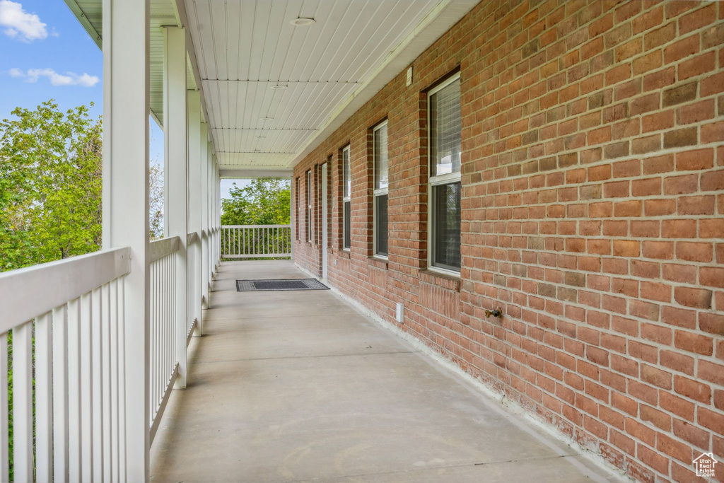 View of patio / terrace with covered porch