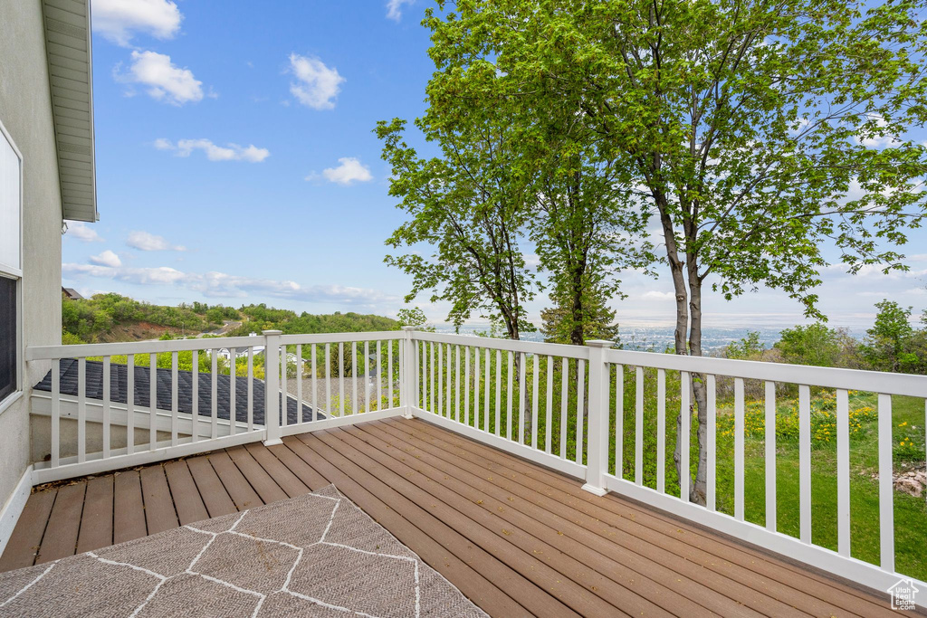 View of deck