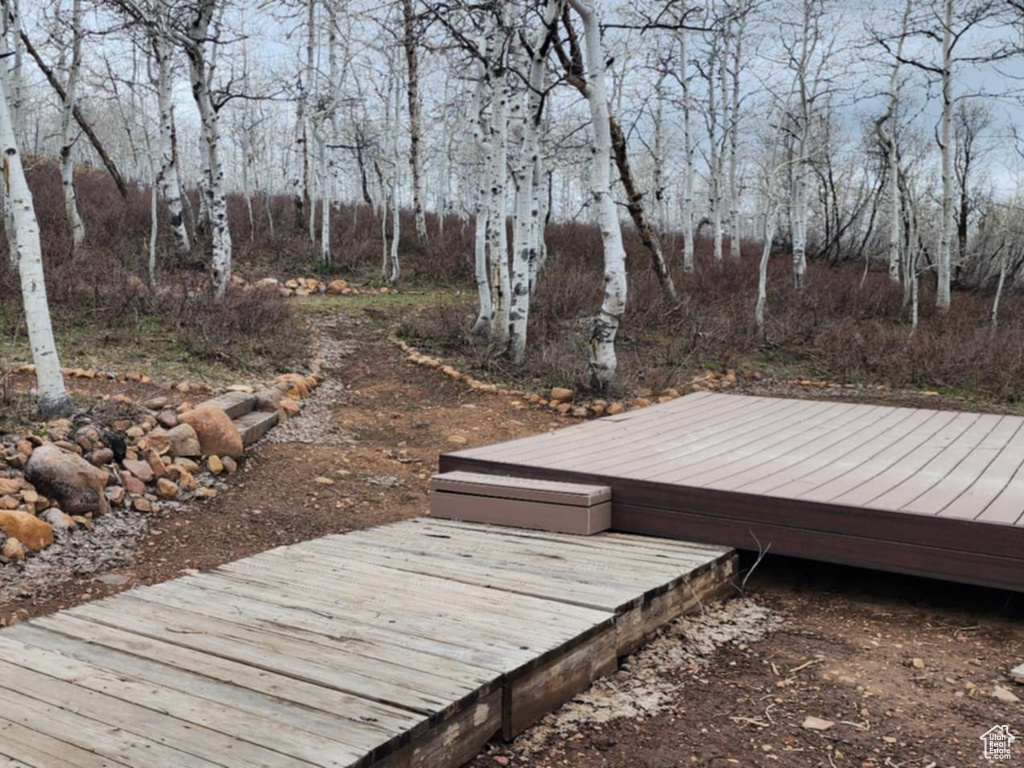 View of deck