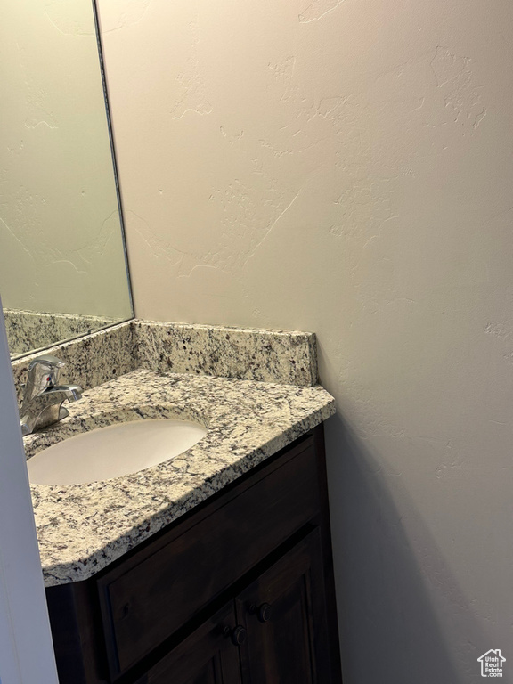 Bathroom featuring vanity