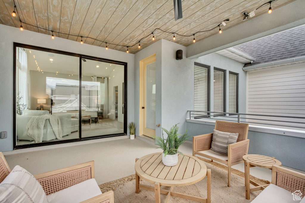 View of patio