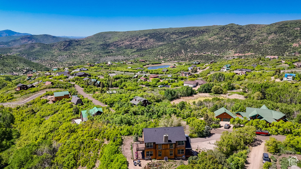 Drone / aerial view of mountains