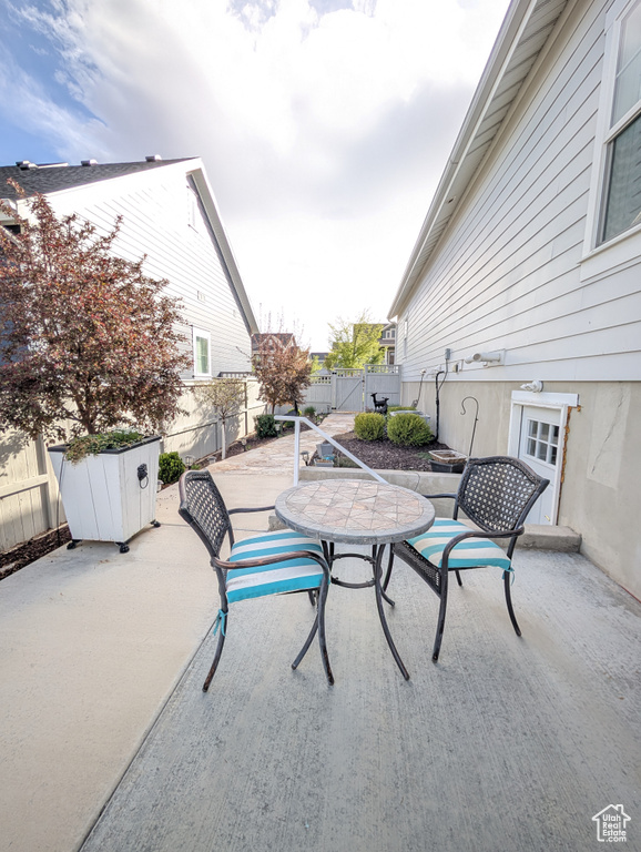 View of patio / terrace featuring a fenced backyard