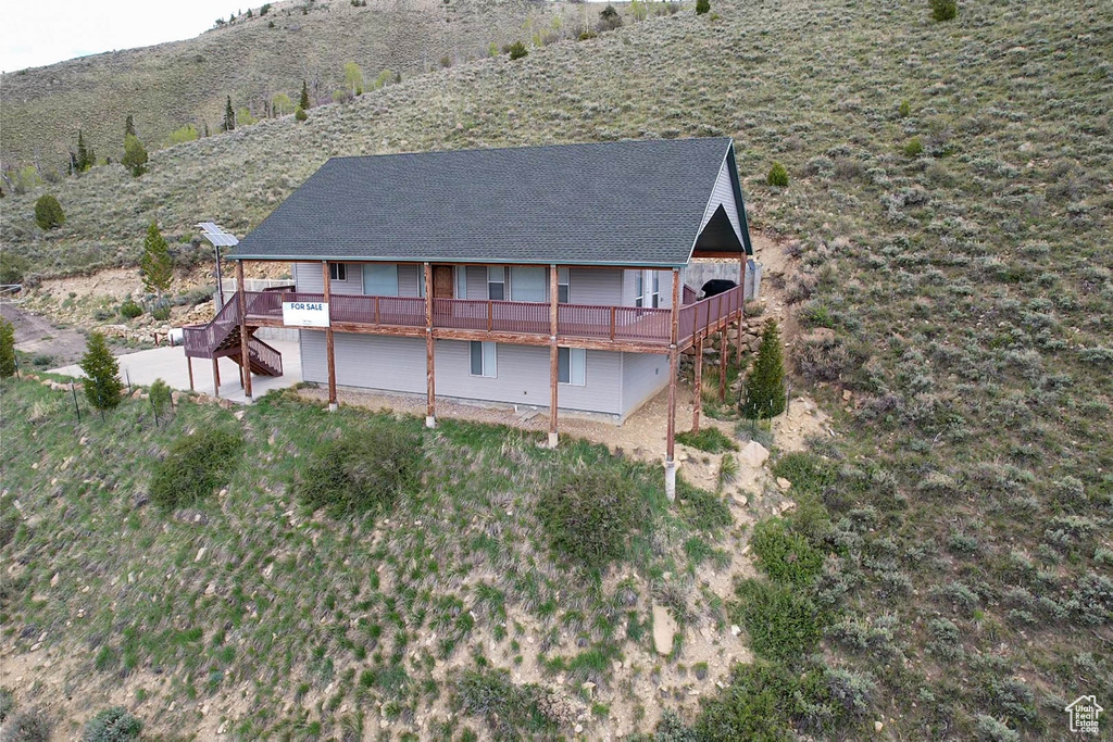 View from above of property