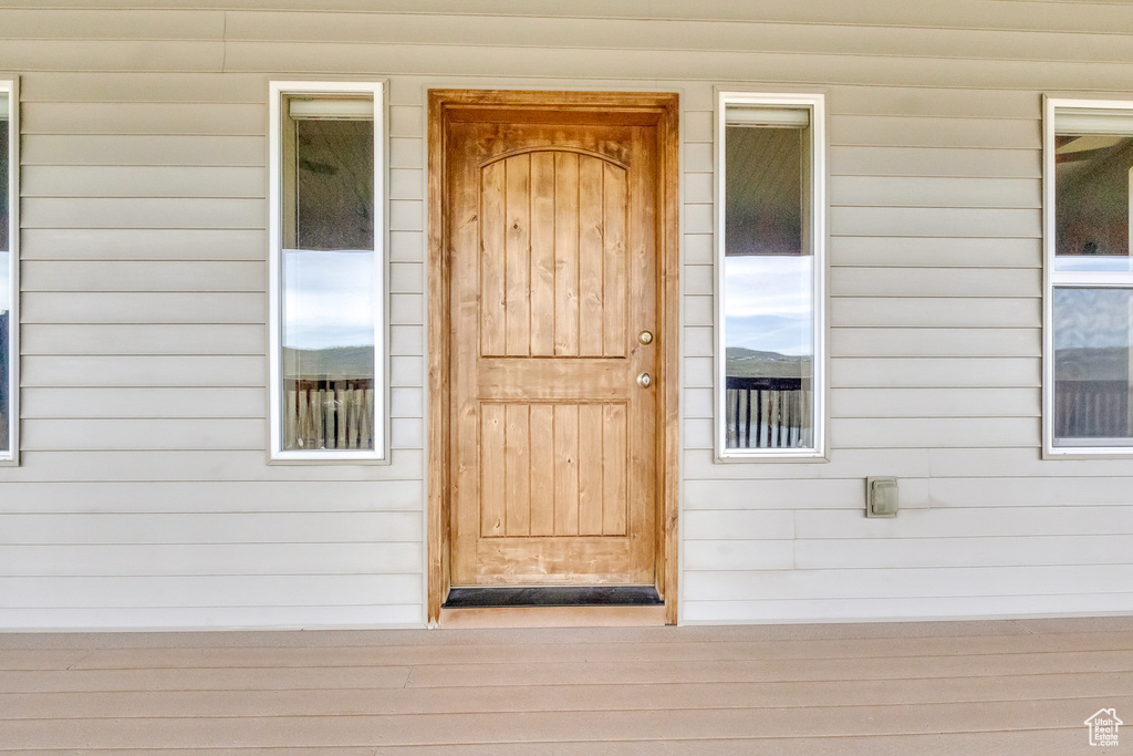 View of entrance to property