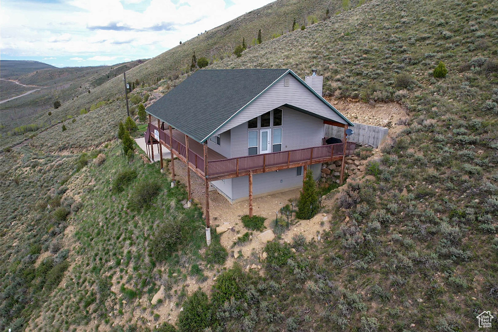 Aerial overview of property's location