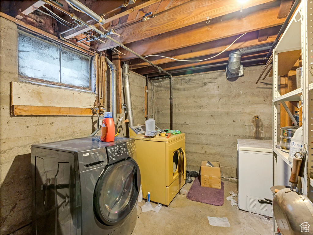 Laundry area featuring washer and dryer