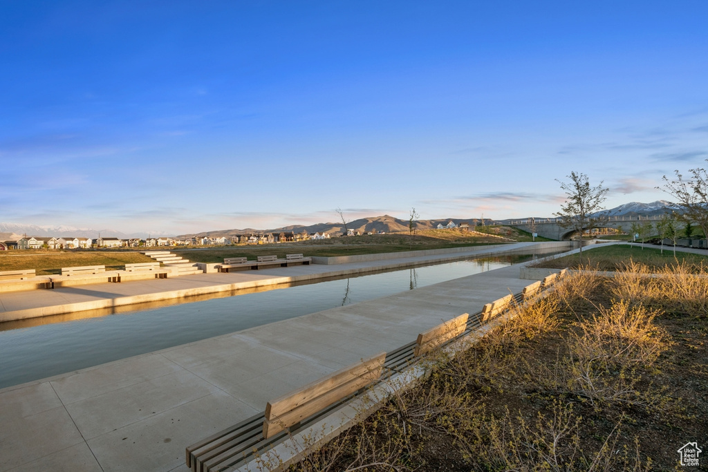 View of property's community with a mountain view