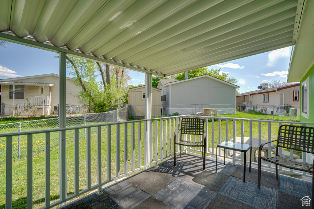 View of patio / terrace with a residential view
