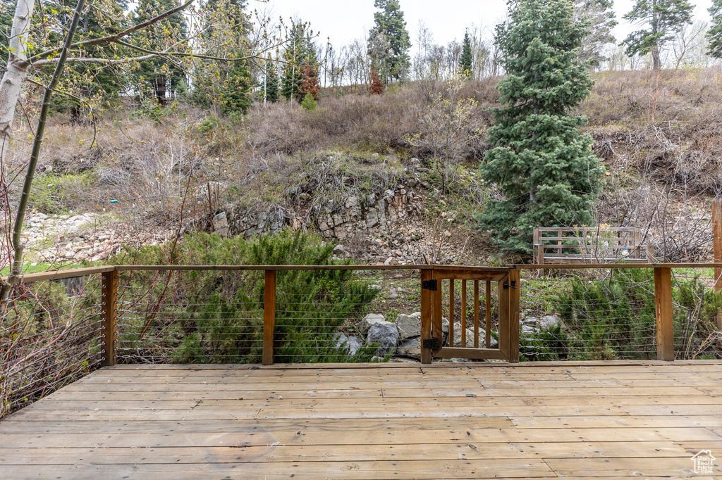 View of deck