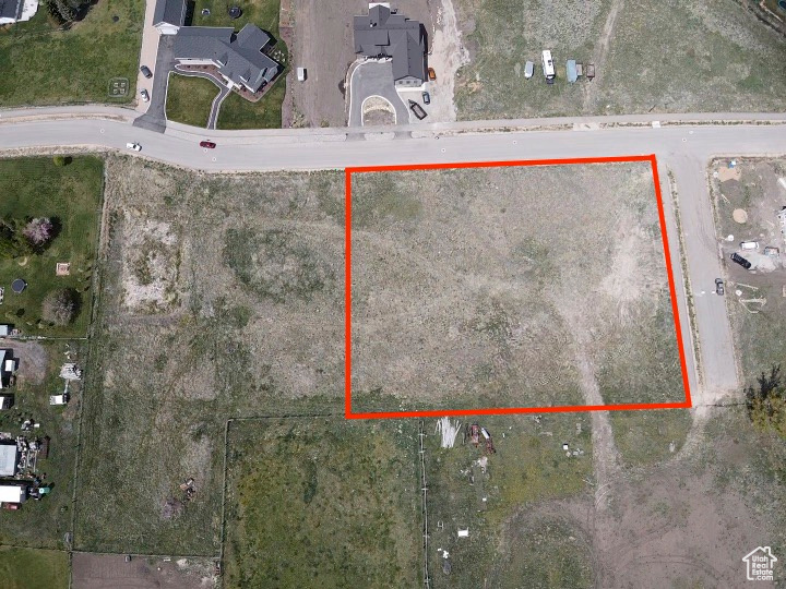Aerial view of property's location featuring property boundaries highlighted