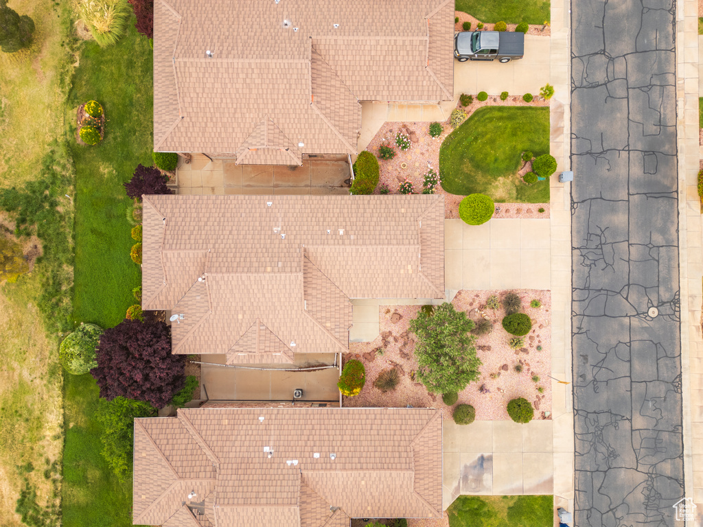 View from above of property