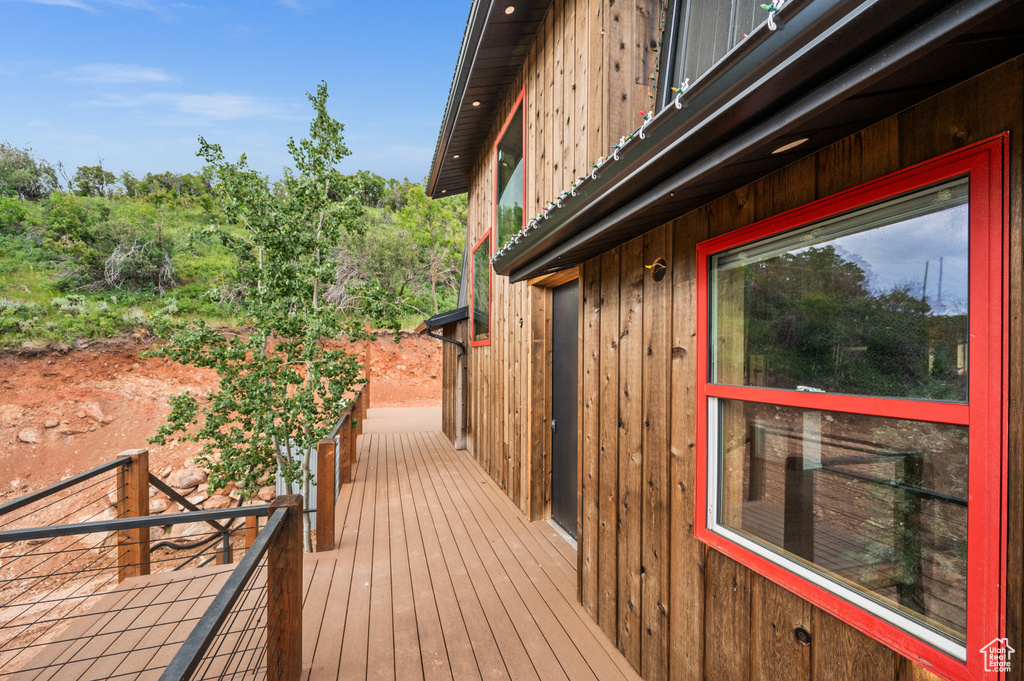 View of deck