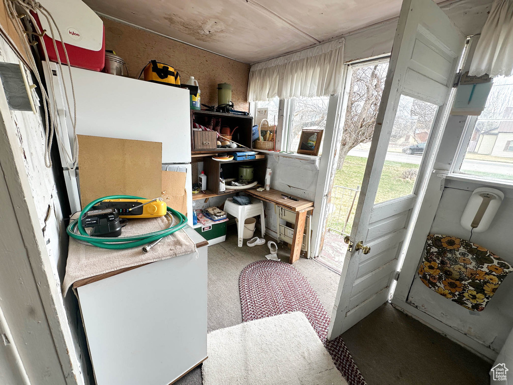 View of storage room