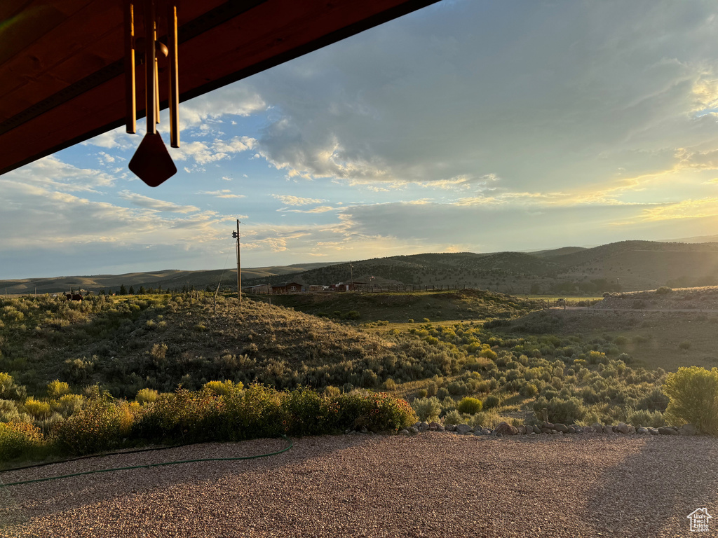 View of mountain background