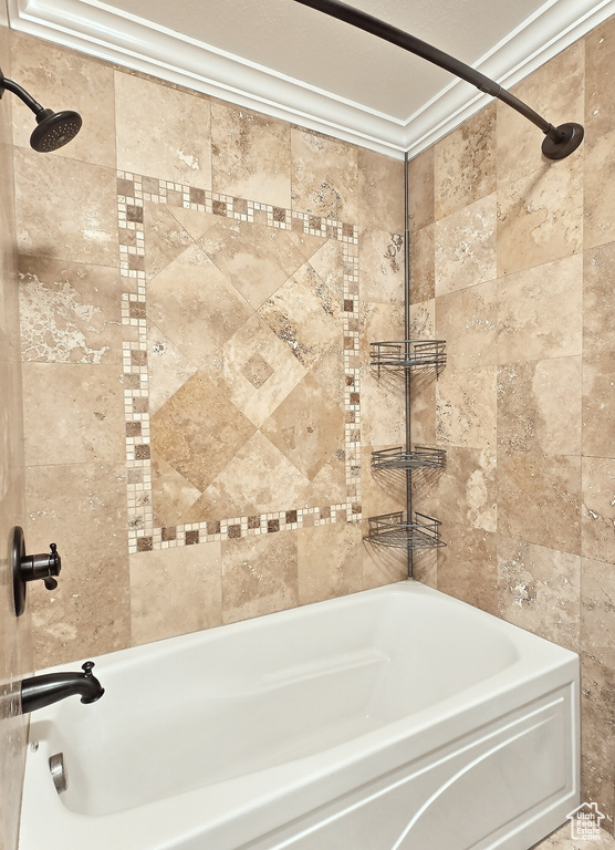 Full bathroom featuring shower / washtub combination