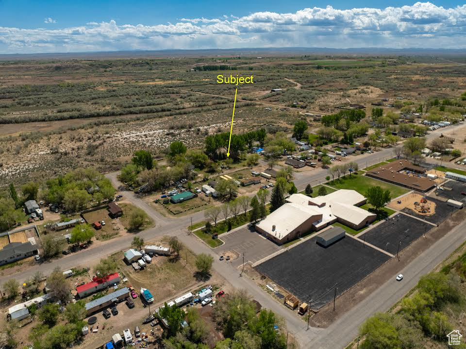 Aerial view of property and surrounding area