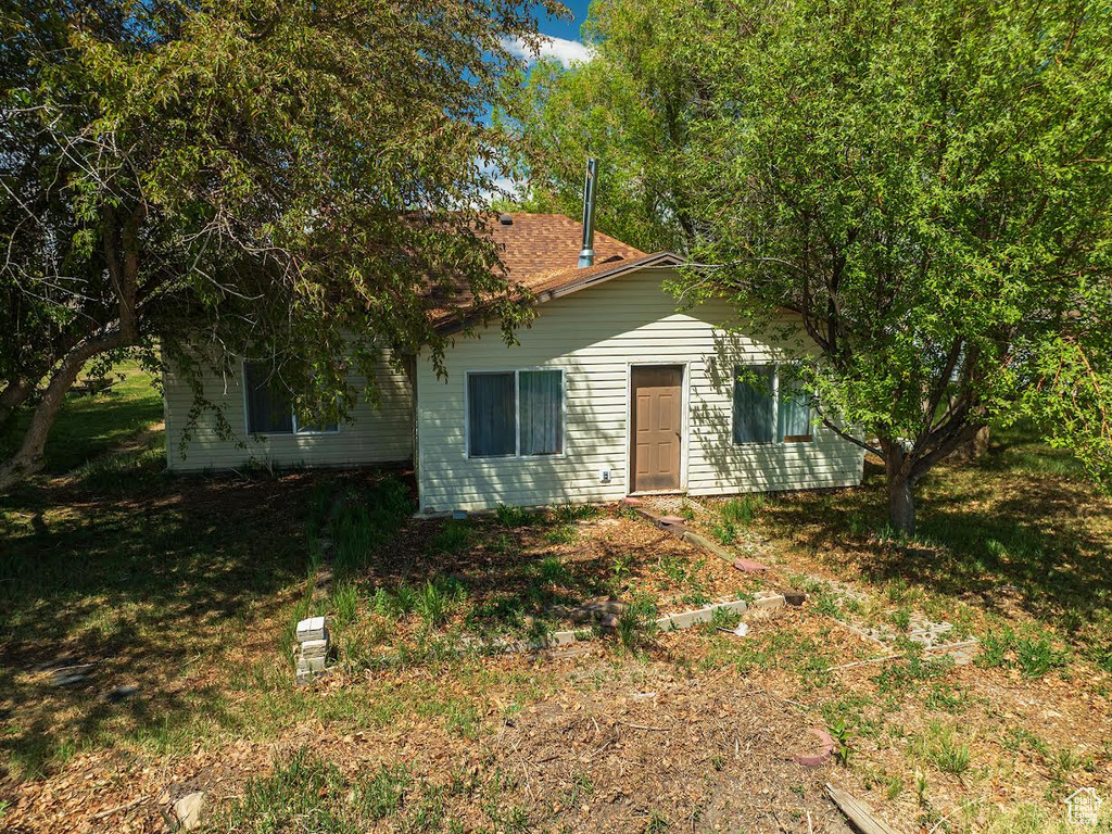 View of rear view of property
