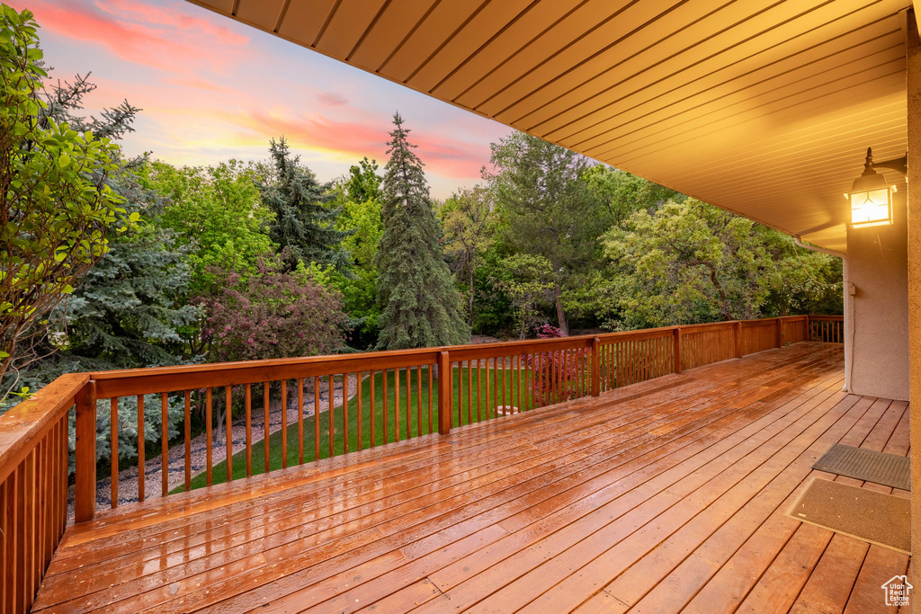 View of deck