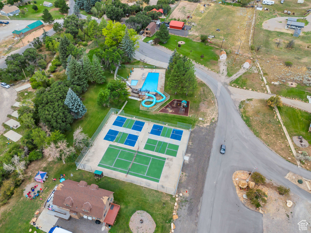 Aerial view of property's location