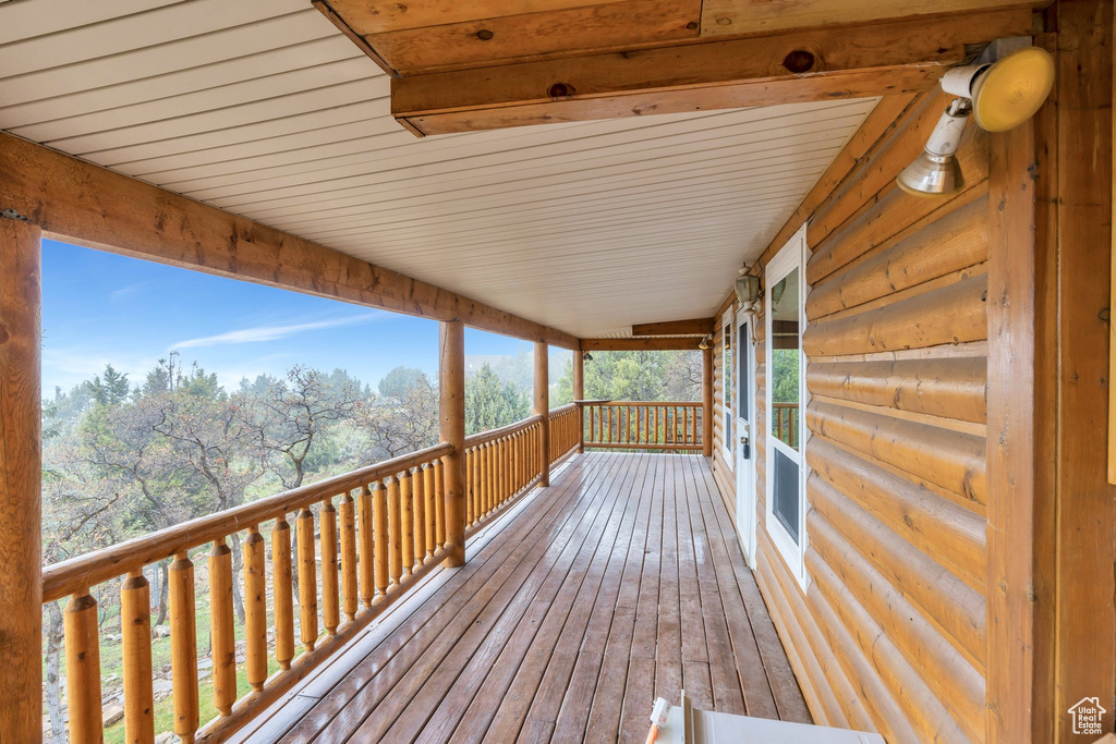 View of deck