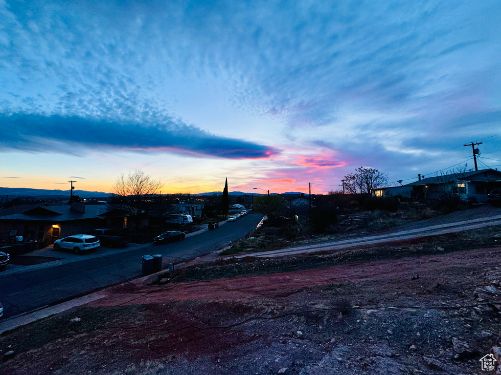 View of asphalt street
