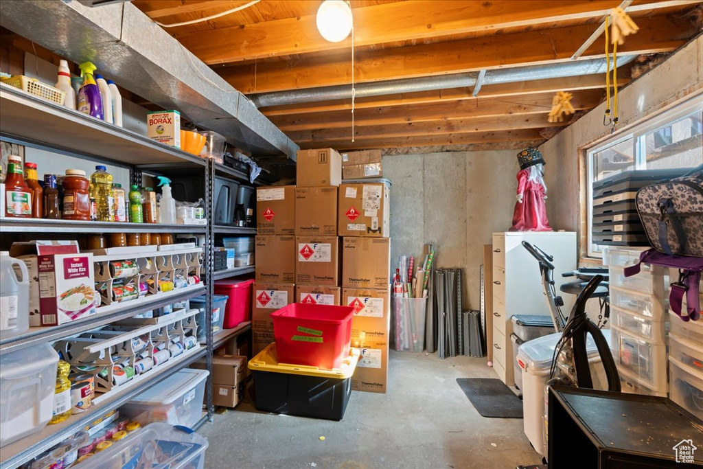 View of storage room