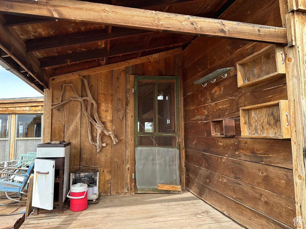 View of exterior entry