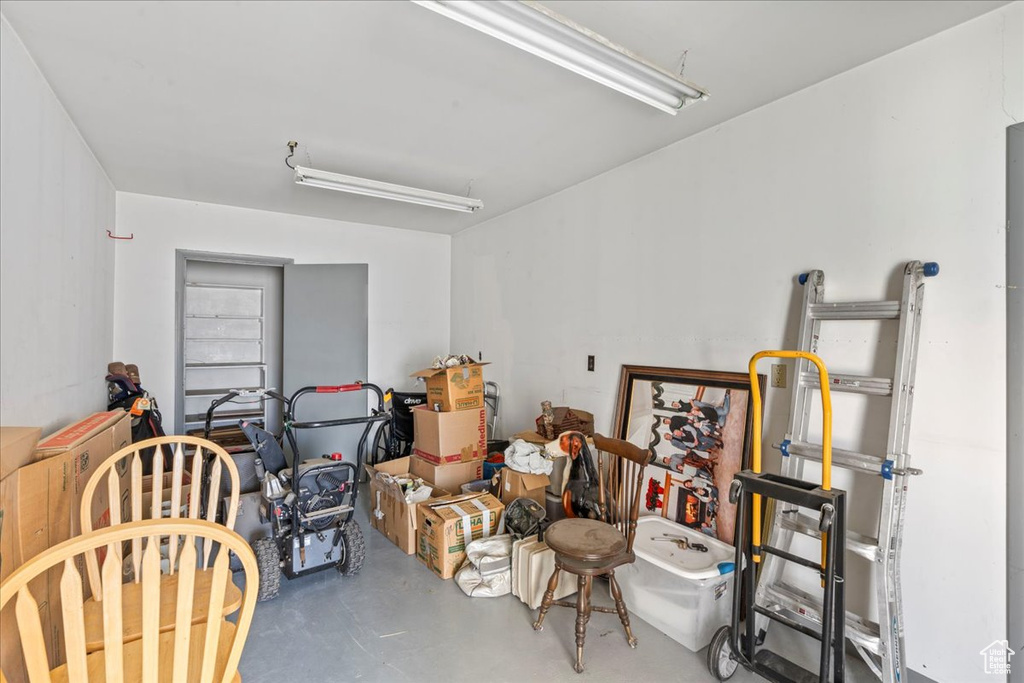 View of storage area