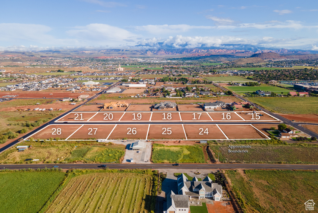 Drone / aerial view of mountains