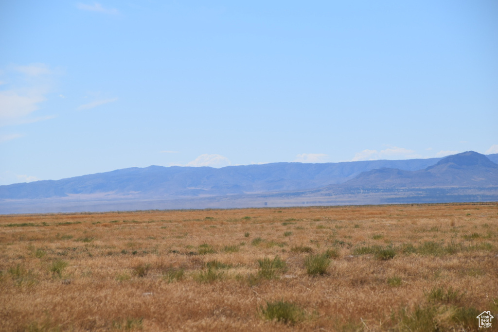 View of mountain background with rural landscape