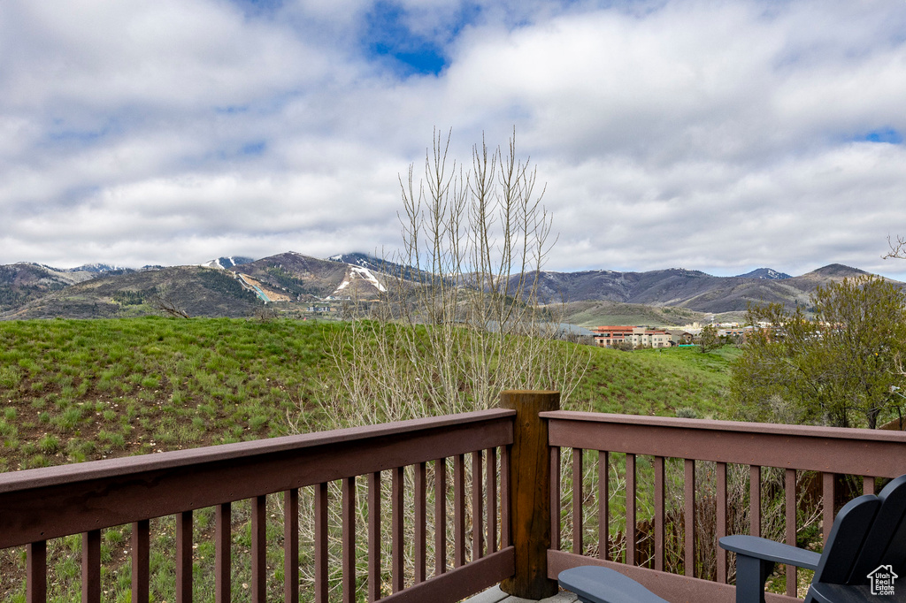 View of mountain background